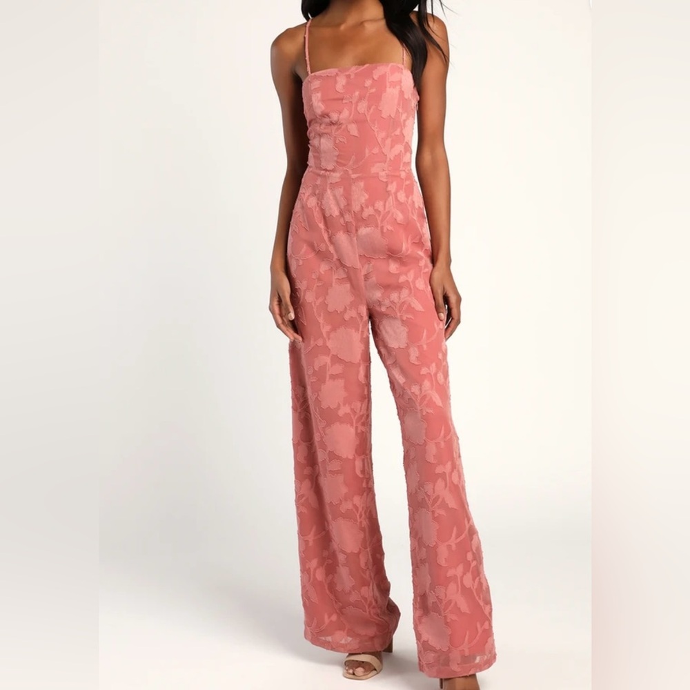 Floral dusty rose Jumpsuit